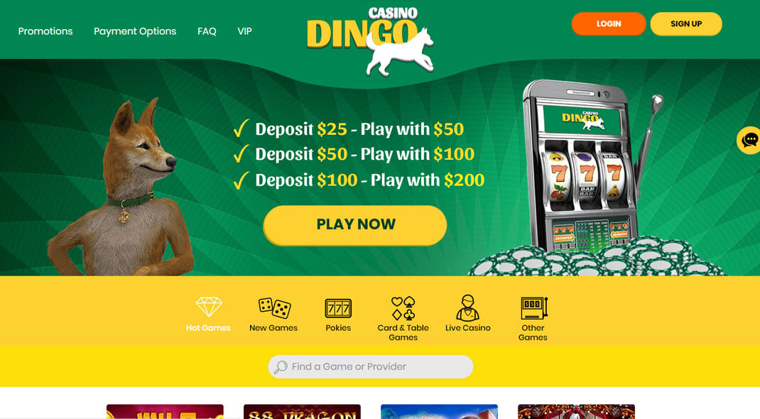 Dingo Casino Bonuses